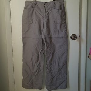 North Face nylon convertible hiking pants